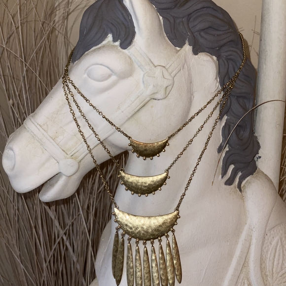 Lucky Brand Gold and Mint Layered Necklace - Picture 2 of 2